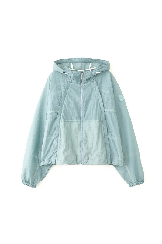 1910963-023 | WINDBREAKER JACKET | BLUE GRAY Zip Front Button Front Snap Front