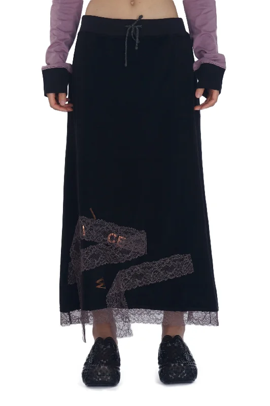 Skirt ribbed skirt waist