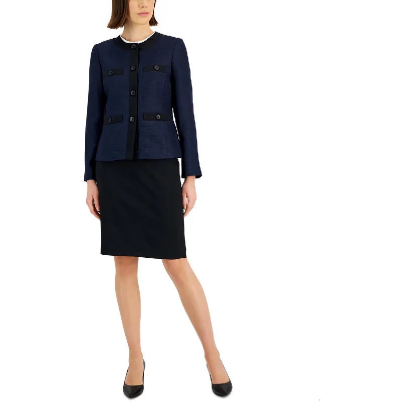 Le Suit Womens Petites Solid  Mini Skirt chiffon skirt lightweight