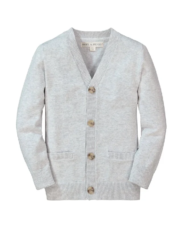 Hope & Henry Fine Guage Cardigan Open Front Closed Front Wrap Front