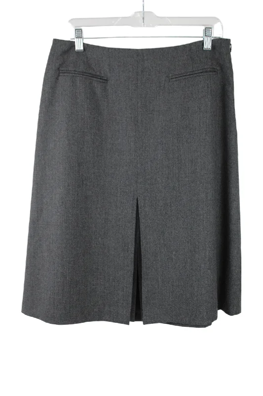 Talbots Gray Wool Skirt | 12 boho skirt vibe