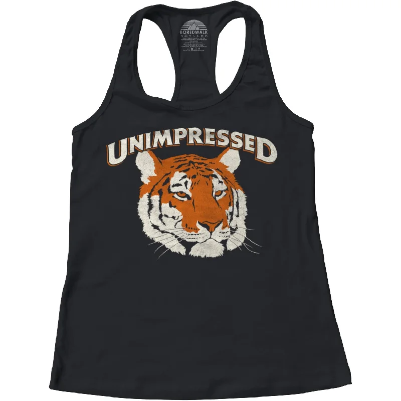Women's Unimpressed Tiger Racerback Tank Top long tank top
