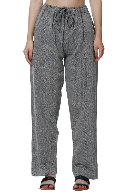Women's Lounge Pants | Grey | Fits Waist Size 28" to 36" Chic Slim Fit Pants
