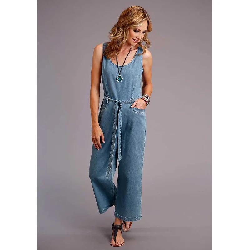 Stetson Women's Tencel Denim Tank Jumpsuit basic tank top