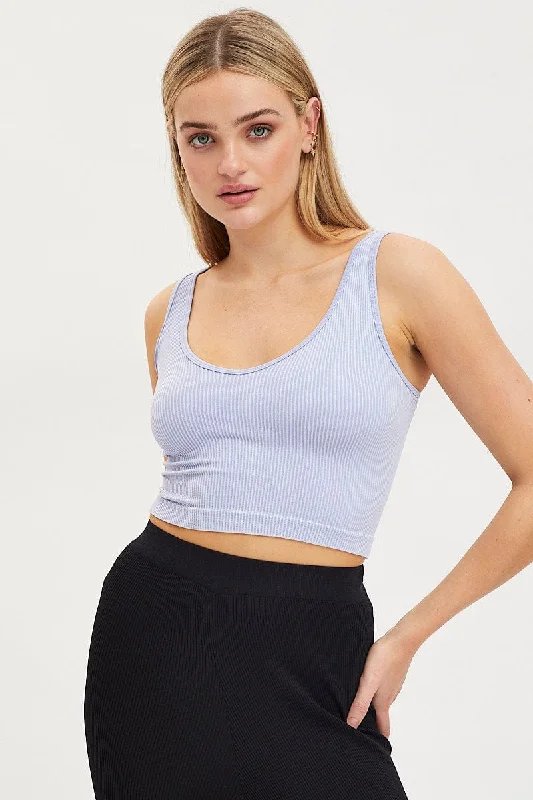 Purple Tank Crop Top Seamless seamless tank top