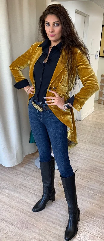 T.ba Levita Monet Velvet Silk Jacket Faux Fur Jacket Real Fur Jacket Shearling Jacket