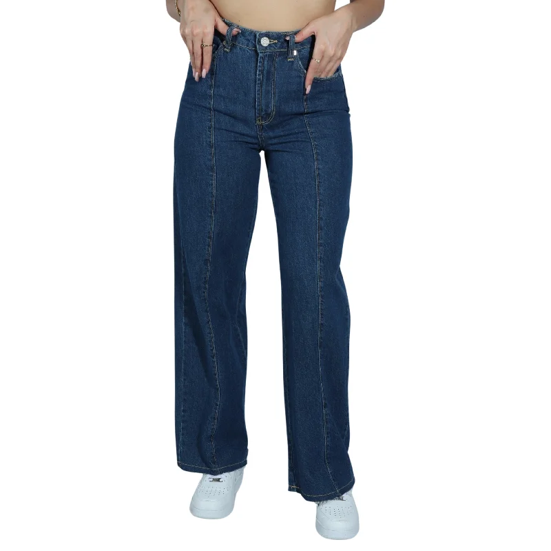 INDIGO REIN - High Rise Flared Pants Classic Bootcut Trousers
