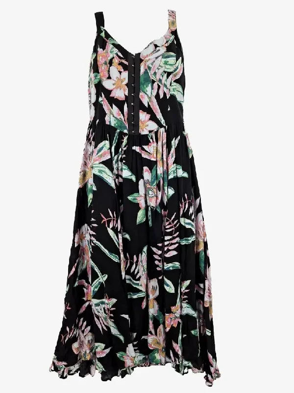 Kimchi Blue Drop Waist Garden Party Dress Size M Tunics Winter warm