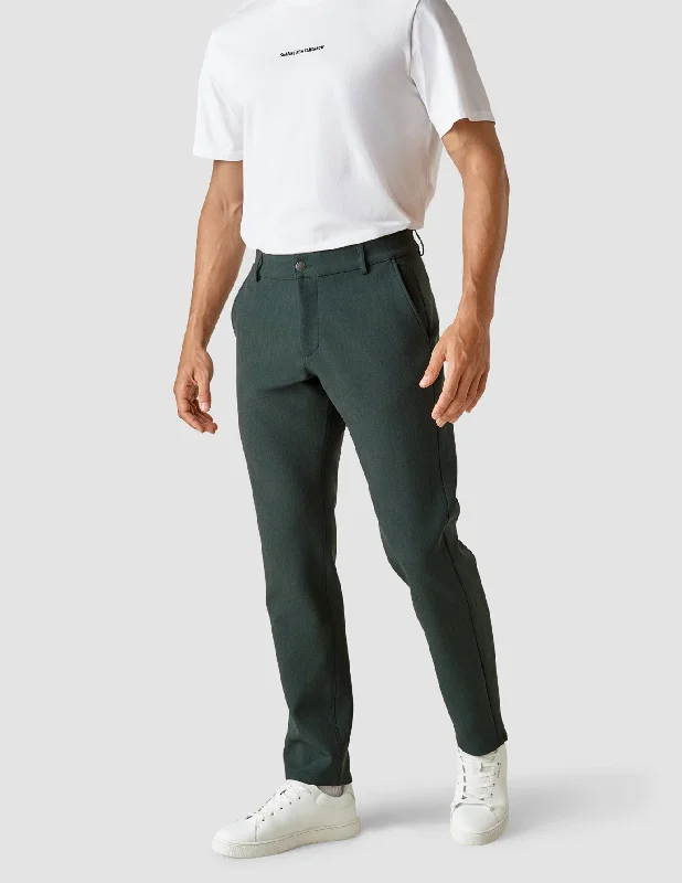 Heavy Edition Pants Regular Deep Green Melange 2.0 Classic Stretch Pants