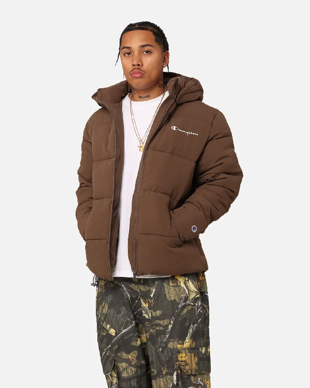 Champion Rochester Puffer Jacket Espresso Martini Tailored Jacket Straight Jacket A-Line Jacket