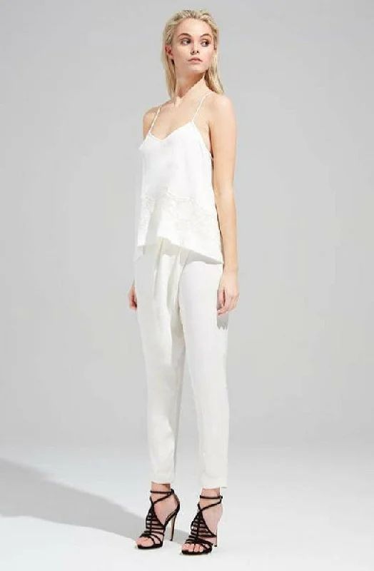 Cursive Pants - Ivory Cozy Maternity Pants