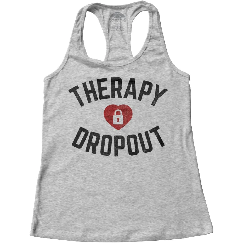 Women's Therapy Dropout Racerback Tank Top slim fit tank