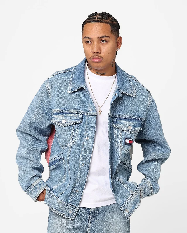 Tommy Jeans Archive Oversized Jacket Denim Light Nylon Jacket Polyester Jacket Spandex Jacket