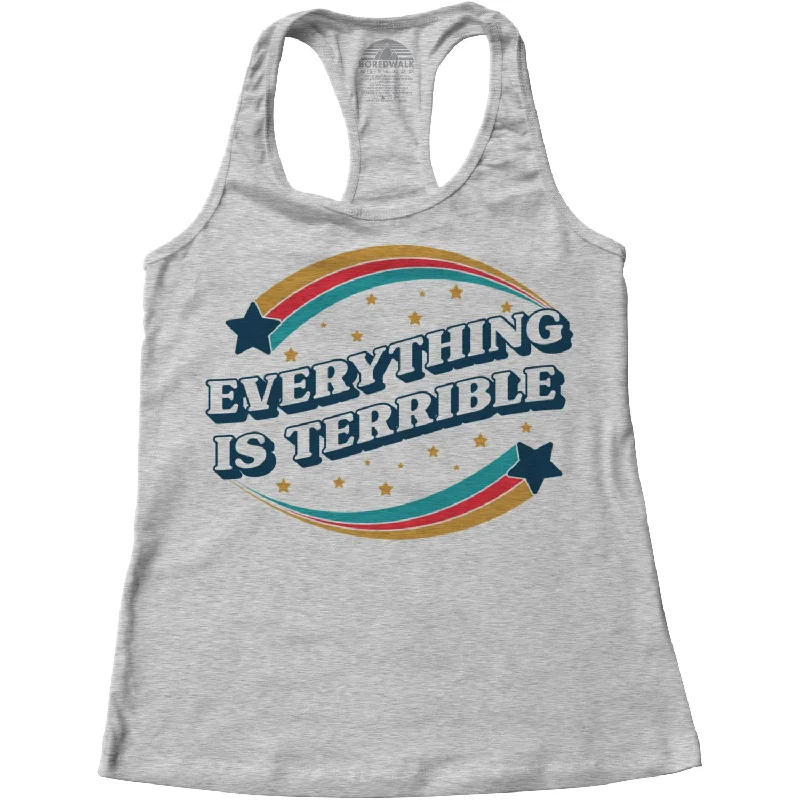 Women's Everything is Terrible Racerback Tank Top playful tank top
