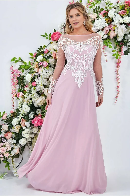 A-Line Embroidered Dress Blushing Pink Mother of the Bride Dresse Wedding Guest Party Dresses Tunics Sophisticated sleek