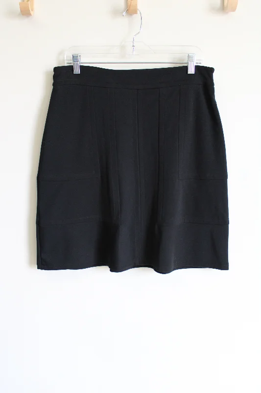 Mossimo Black Blocking Detailed Skirt | 12 spandex blend skirt
