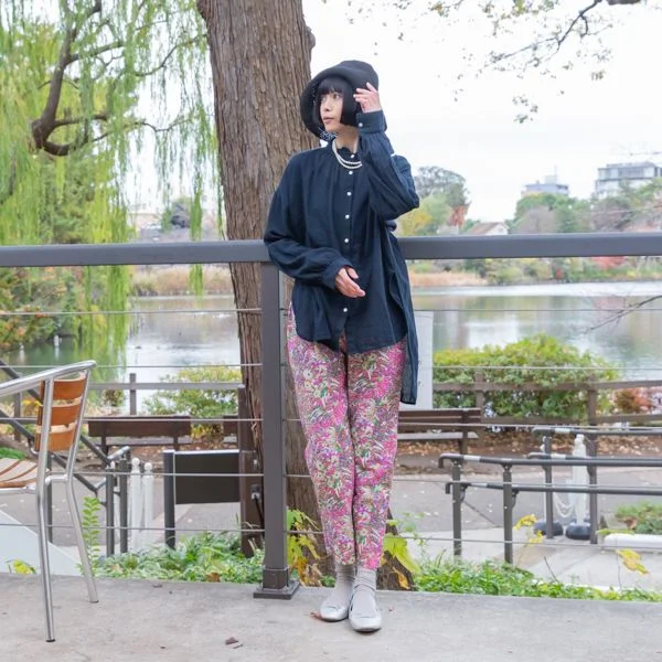 Pants My Garden Slim Fit Casual Pants