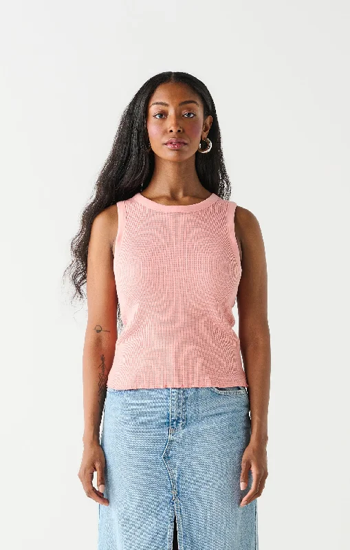 Waffle Knit Tank Top 2324304 D mint tank top