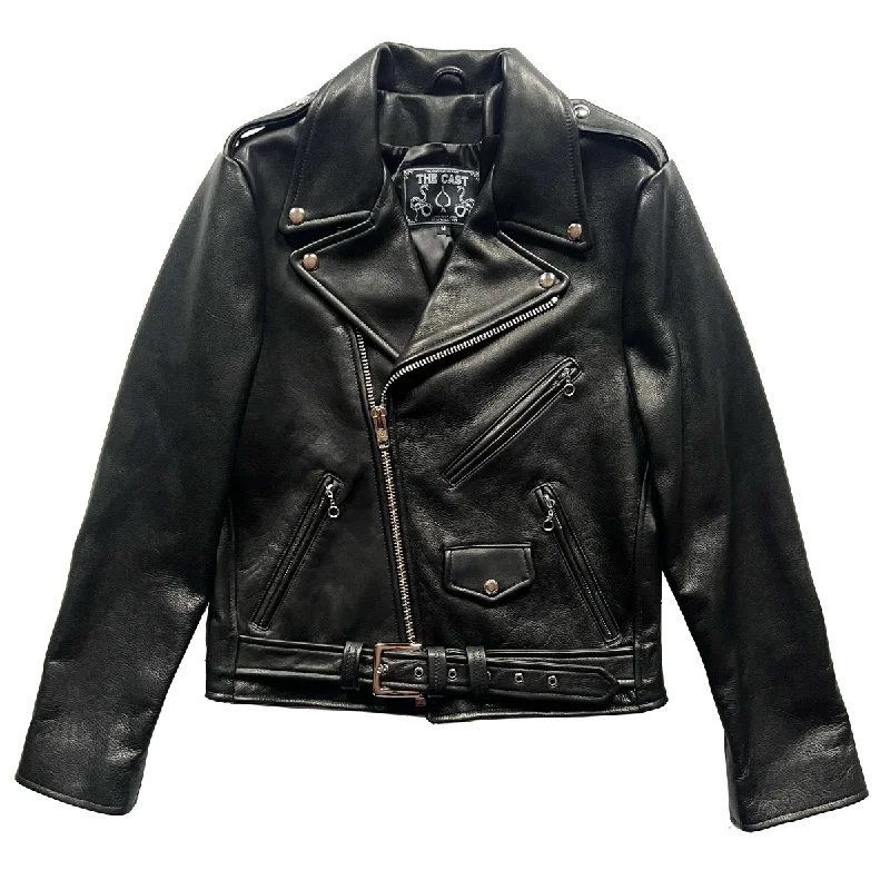 CROPPED BOWERY JACKET (MENS) Notch Collar Peter Pan Collar Cowl Neck