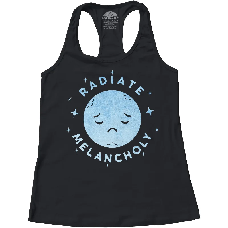 Women's Radiate Melancholy Racerback Tank Top sleep tank top