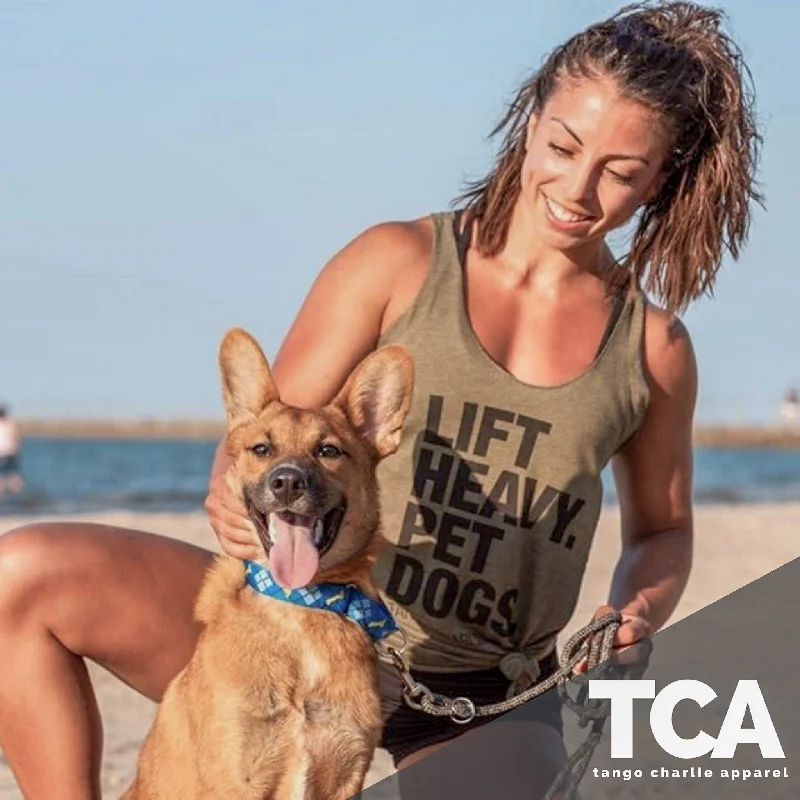 Lift Heavy, Pet Dogs Women's Tank seamless tank top