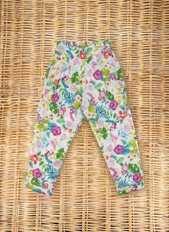 Flower pants Chic Checkered Pants