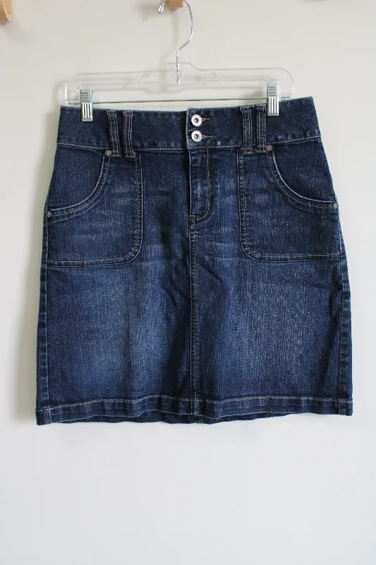 Fashion Bug Denim Mini Skirt | 10 belted skirt waist