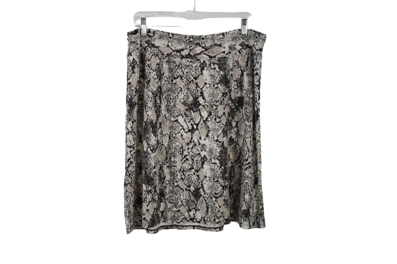 DressBarn Snakeskin Skirt | L cashmere skirt soft