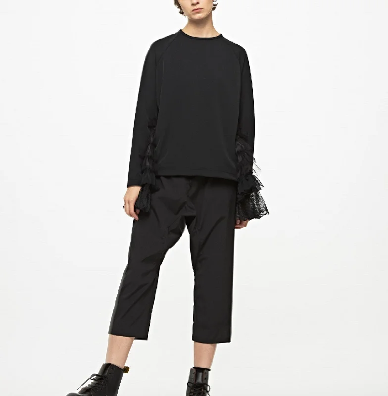 Eco-Pet Taffeta Soft Salsel Pants Wide-Legged Palazzos