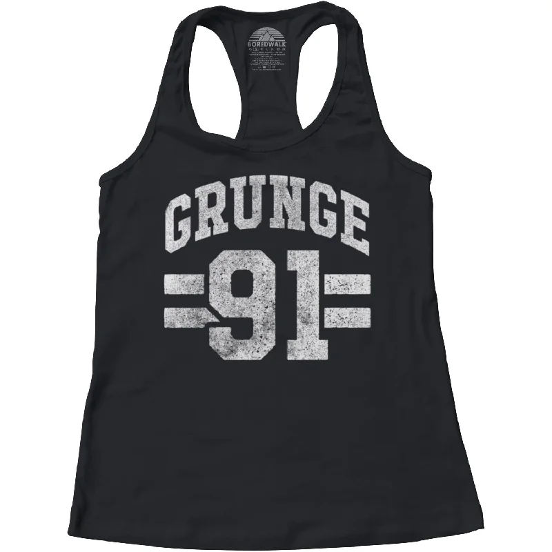 Women's Grunge 91 Racerback Tank Top comfortable tank top