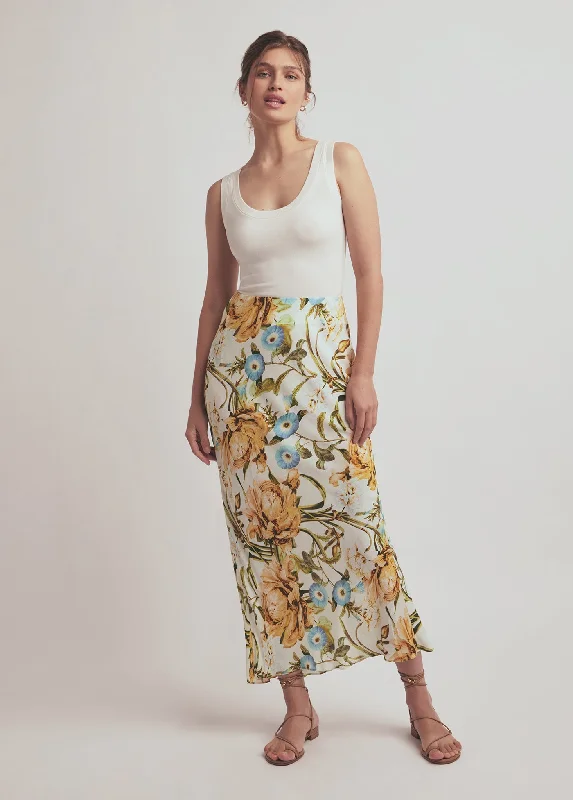 The Favorite Skirt - Botanical Tangle patchwork skirt art