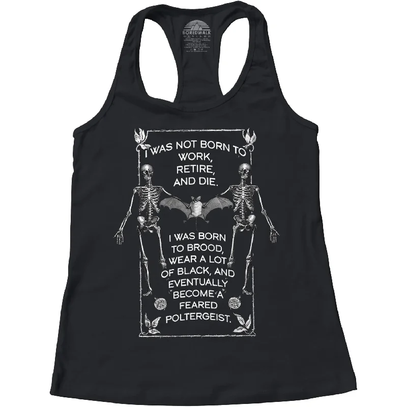 Women's Feared Poltergeist Racerback Tank Top sequin tank top