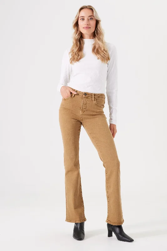 Pants 4167 | Tan Elegant Trouser Pants