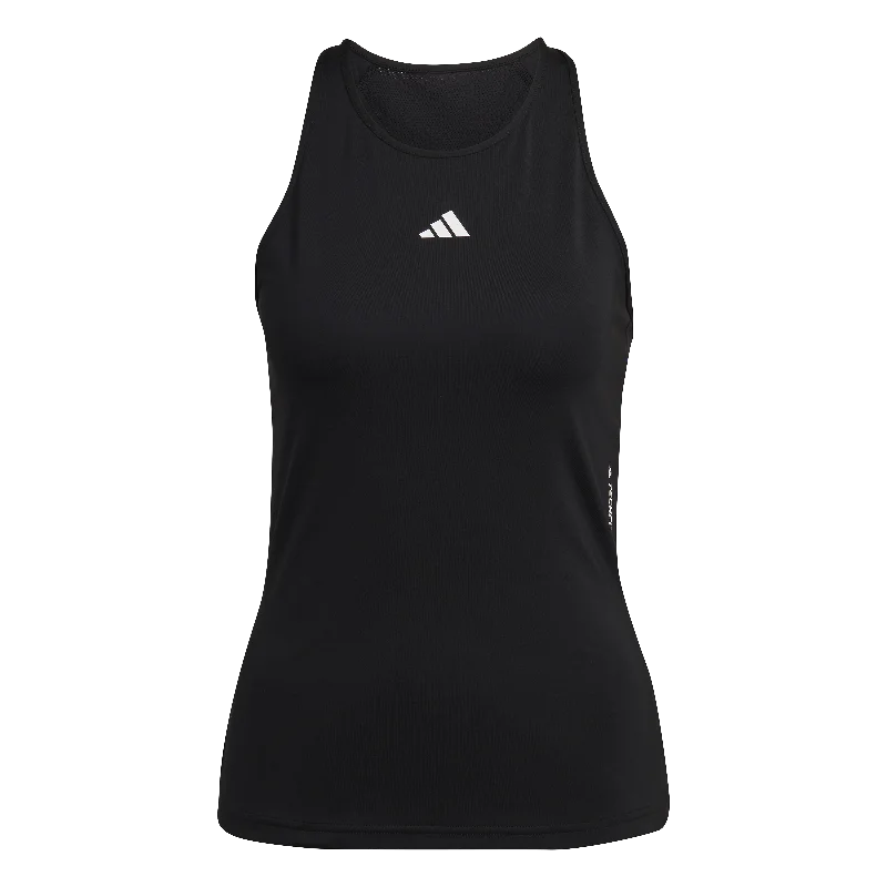 adidas TF Train Tank Top - Womens - Black/White halter tank top