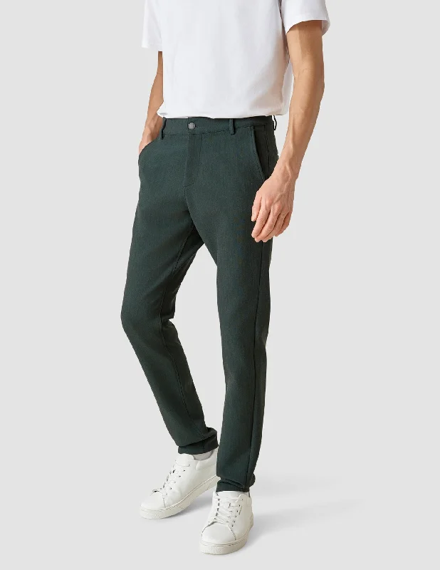 Heavy Edition Pants Slim Deep Green Melange 2.0 Comfy High-Waist Jeans