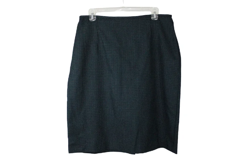 Vintage Karin Stevens Green Plaid Skirt | 12 lace skirt romantic