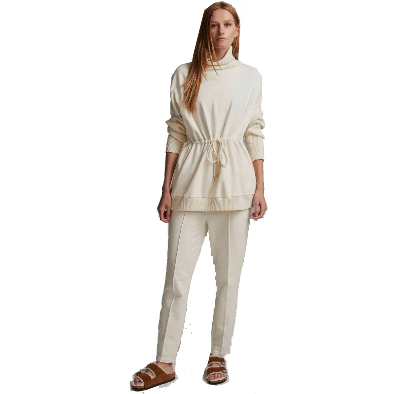 Varley Hanley Ivory Womens Pants Elegant High-Waist Pants