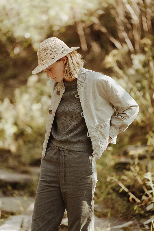 Surplus Jacket Notch Collar Jacket Peter Pan Collar Jacket Cowl Neck Jacket