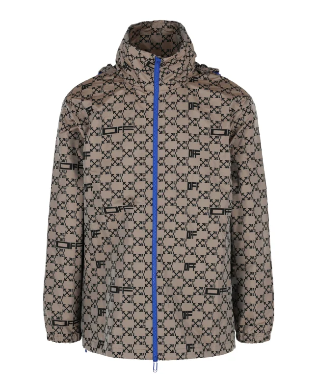 Monogram Allover Windbreaker Jacket Faux Fur Jacket Real Fur Jacket Shearling Jacket