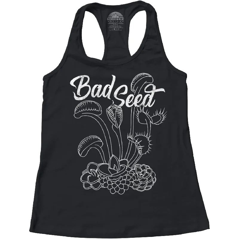 Women's Bad Seed Venus Fly Trap Racerback Tank Top scoop neck tank