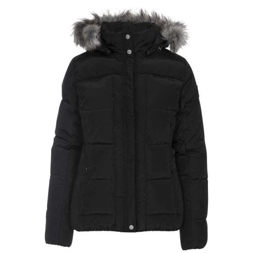 Trespass Womens/ladies Nanette Faux Fur Trim Jacket Corduroy Jacket Velvet Jacket Brocade Jacket