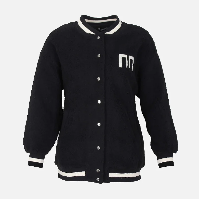 WOMEN SHERPA VARSITY JACKET Trench Coat Raincoat Waterproof Jacket