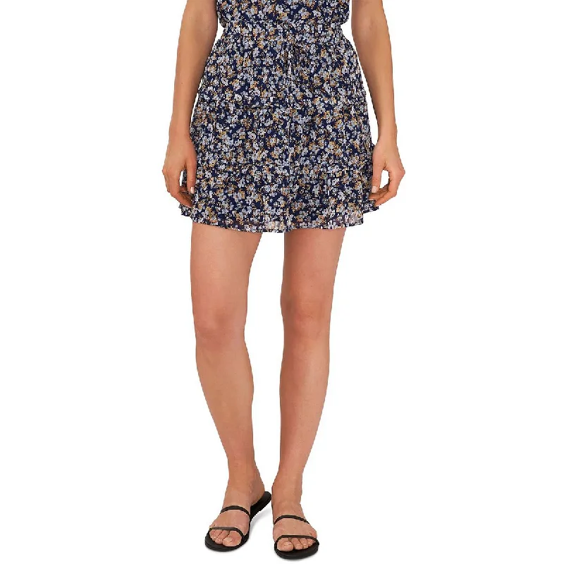 Riley & Rae Womens Floral Short Mini Skirt floral skirt print