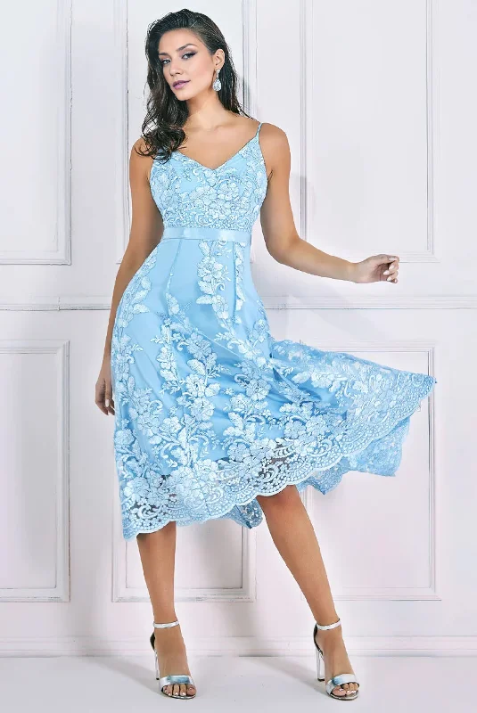 Light Blue A-Line Lace Mother of the Bride Dresse Wedding Guest Party Dresses Tunics Cozy soft
