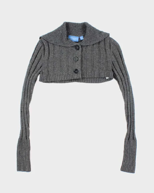 Simply Vera Wool Blend Bolero Cardigan - XS Anti-Pilling Anti-Shrink Durable