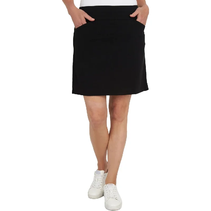 Alfred Dunner Womens Petites Mini Short A-Line Skirt wool skirt thick