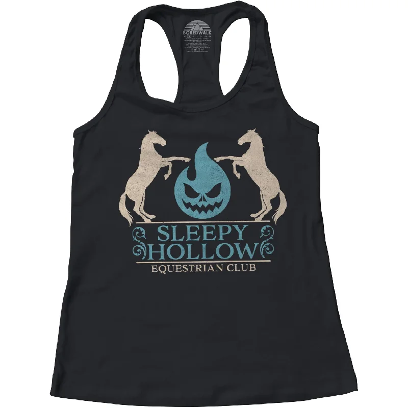 Women's Sleepy Hollow Equestrian Club Racerback Tank Top trendy tank top