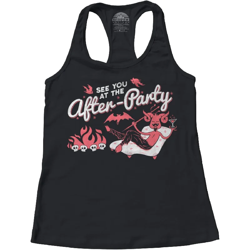 Women's See You At the After Party Racerback Tank Top modal blend tank