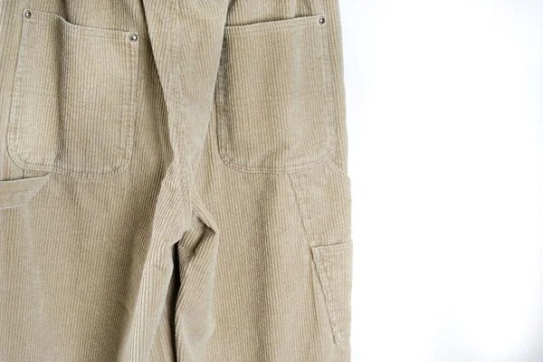 Corduroy Painter Pants (Beige) Slim-Fit Khaki Pants