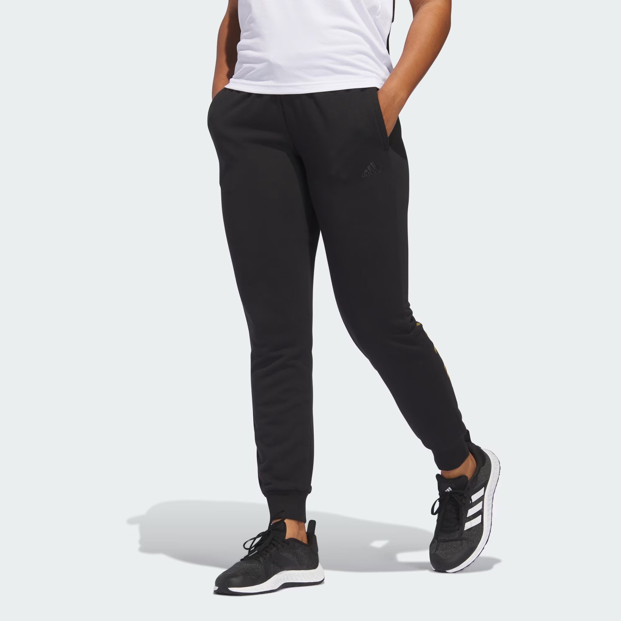 Adidas Essentials French Terry Logo Pants - Women Fashionable Sporty Pants